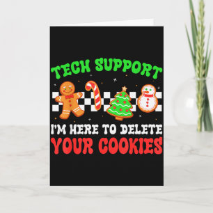 Carte Support Technique de Noël Ici Pour Supprimer les C