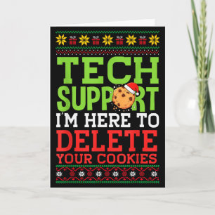 Carte Support Technique De Noël Ici Pour Supprimer Les C