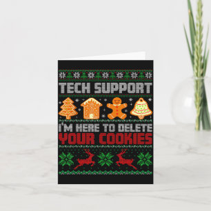 Carte Support technique de Noël Je suis là pour supprime
