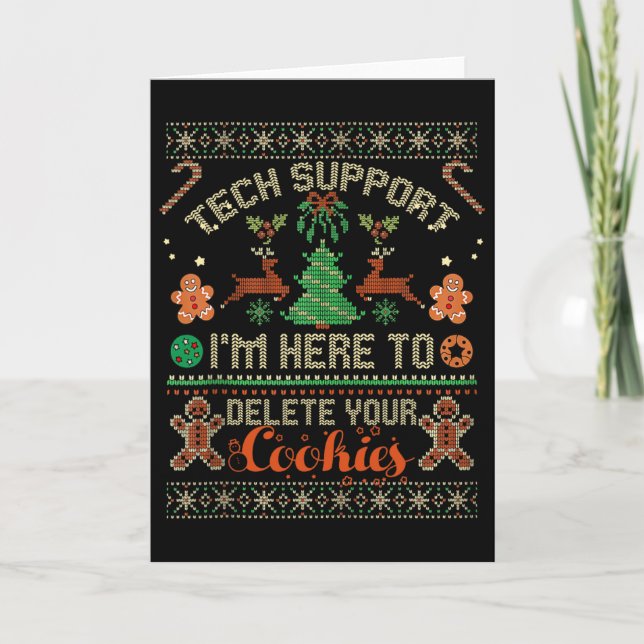 Carte Support Technique Je Suis Là Pour Supprimer Vos Co (Devant)