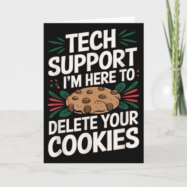 Carte Support Technique Je Suis Là Pour Supprimer Vos Co (Devant)