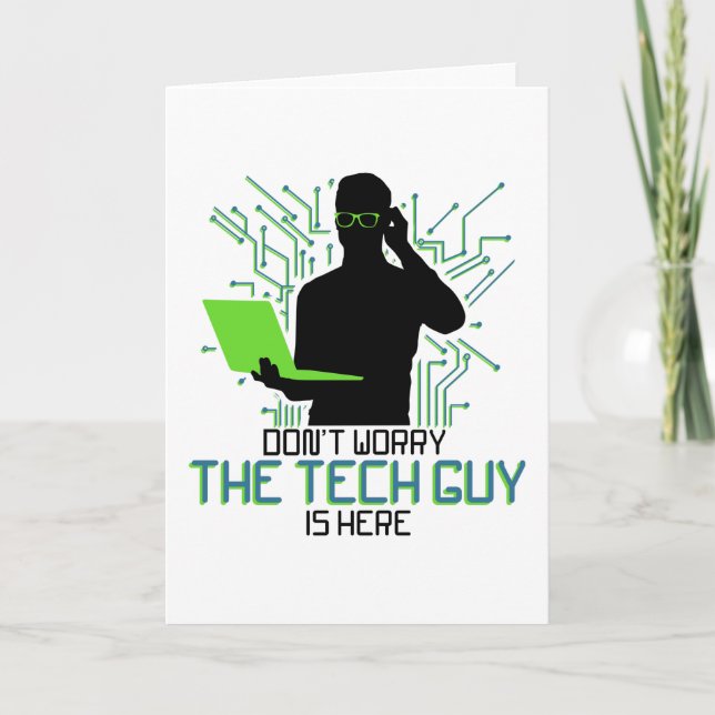 Carte Support Technique Ne Vous Inquiétez Pas Le Technic (Devant)