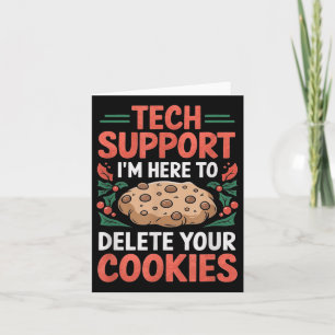 Carte Support technique Noël assistance informatique Gee