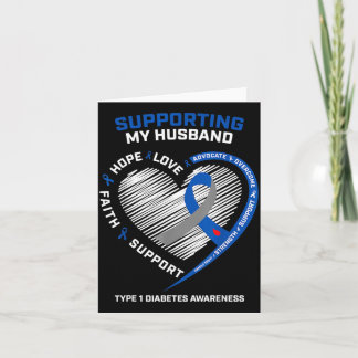 Carte Support Type One Diabetic Husband Type 1 Diabetes