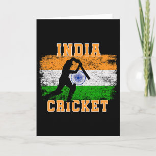Carte Supporters de cricket indien Fans de cricket indie