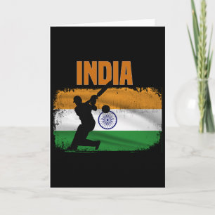Carte Supporters de cricket indien Fans de cricket indie