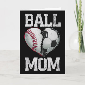 Carte Supportrice de soccer de maman Bysebyll Sports Jou