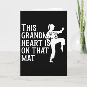 Carte Sur Ce Mat Karate Grandma Fière Karate Grandmothe