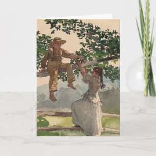 Carte Sur la clôture Winslow Homer