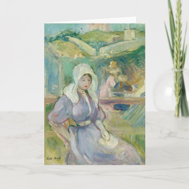 Carte Sur La Plage À Portrieux | Berthe Morisot (Devant)