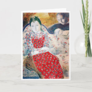 Carte Sur le canapé en argent pâle, Maurice Denis