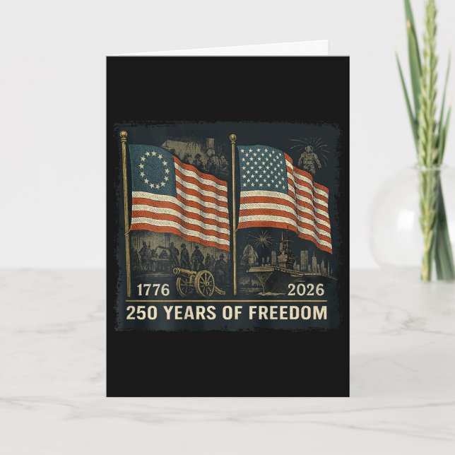 Carte Sur le drapeau de Betsy Ross 250 ans de liberté 17 (Devant)
