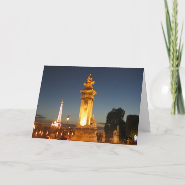 Carte Sur le pont d'Alexandre (Devant)