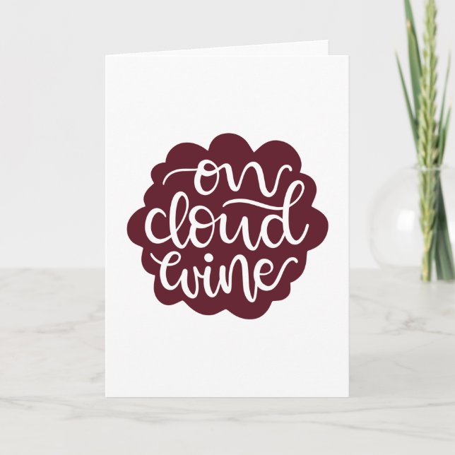 Carte Sur le vin Cloud (Devant)