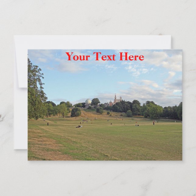 Carte sur mesure Greenwich Park, Londres (Devant)