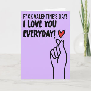 Carte SUR MESURE Je t'aime KPOP Doigt Cœur Romantique