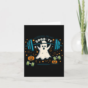 Carte Sur My Boo ty Funny Booty Halloween Ghost Workout