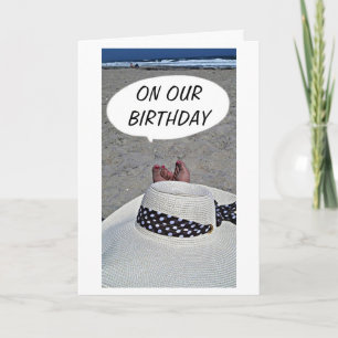 CARTE SUR "NOTRE ANNIVERSAIRE" ESPÉRONS QUE VOUS AVEZ AU