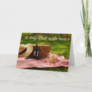 CARTE SUR NOTRE ANNIVERSAIRE "UNE JOURNÉE REMPLIE D'AMOU