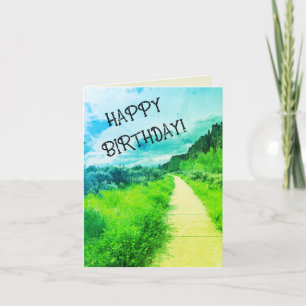 Carte Sur votre chemin Anniversaire Paysage magnifique