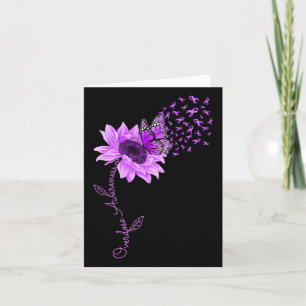 Carte Surdose de tournesol violet de papillon