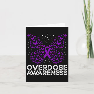 Carte Surdose Sensibilisation Papillon à ruban violet