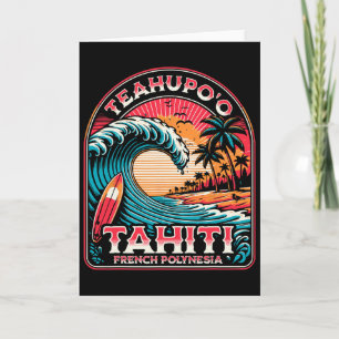 Carte Surf à Teahupo'o Tahiti Polynésie française