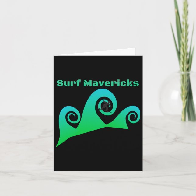 Carte Surf Maverick's Surfing California Beaches (Devant)