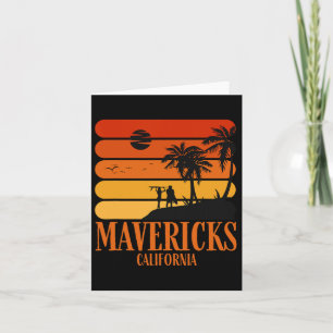 Carte Surf Vintage Mavericks Beach California Retro S