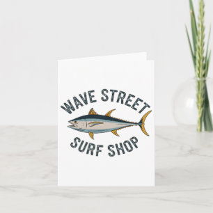 Carte Surf Wave Street Boutique de thon jaune Fin Poisso