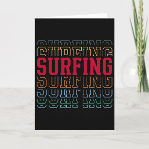Carte Surfant Texte Superposé Drôle Surfeur Coach Jeunes