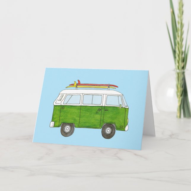 Carte Surfer Campervan (Devant)
