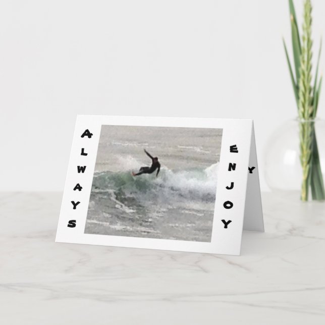 CARTE SURFER DIT PROFITER DE LA PROMENADE, EN PARTICULIE (Devant)