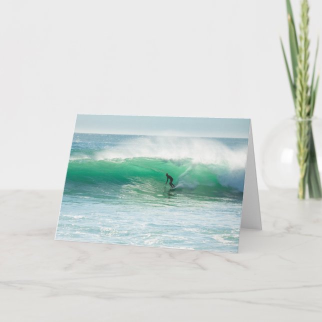 Carte Surfer Ocean Surfing Tropical Vacation (Devant)