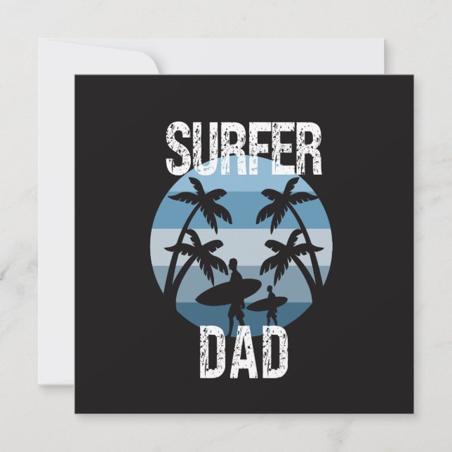 Carte Surfer Papa (Devant)