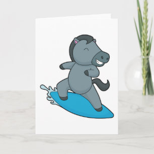 Carte Surfeur à cheval Sports nautiques