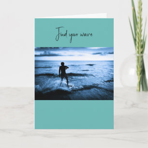 Carte Surfeur de la plage de Pensacola – Photographie or