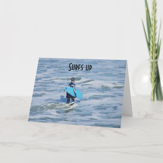 Carte SURFS UP so ENJOY YOUR BIRTHDAY! (Devant)