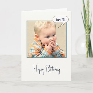 Carte Surpris Petit Garçon Pour 70e Anniversaire