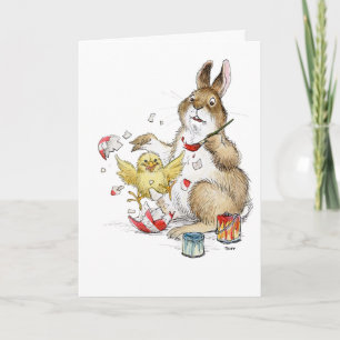 Carte surprise de peinture d'Oeuf de Pâques !