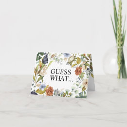 Carte Surprise Grand-parents d'être Floral