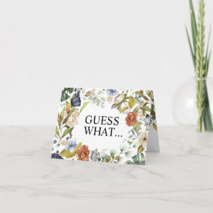 Carte Surprise Grand-parents d'être Floral