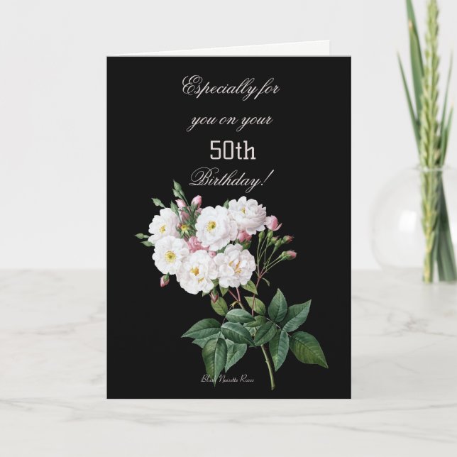 Carte Surtout pour vous lors de votre 50e anniversaire (Devant)