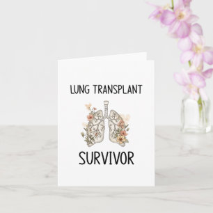 Carte Survivant d'une greffe du poumon