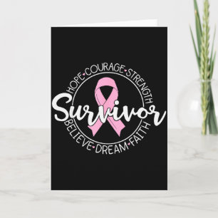 Carte Survivant Espoir Courage Force Croire Rêve Foi