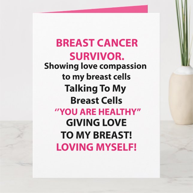 Carte Survivante du cancer du sein (Devant)