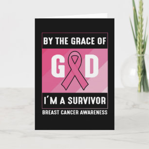 Carte Survivante du cancer du sein par la grâce de Dieu