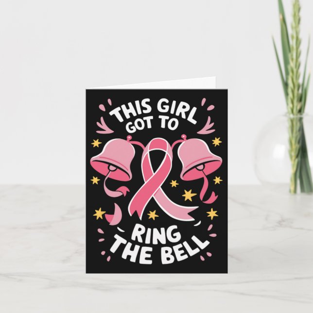 Carte Survivante du cancer du sein rose Cette fille est  (Devant)