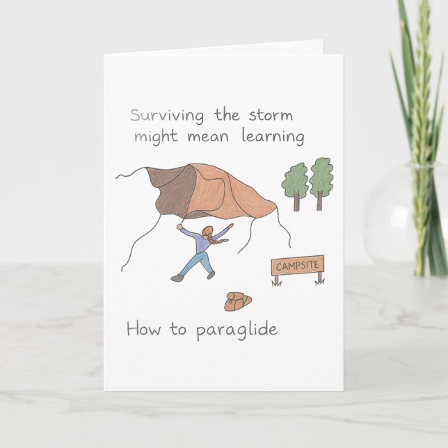 Carte "Surviving the Storm - Paraglide Edition" (Devant)