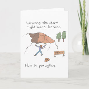 Carte "Surviving the Storm - Paraglide Edition"